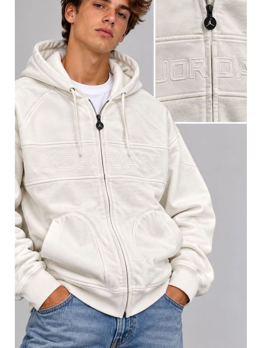Vintage 2005 Jordan 20th Anniversary 85-05 Full Zip Hoodie Y2K Mens L